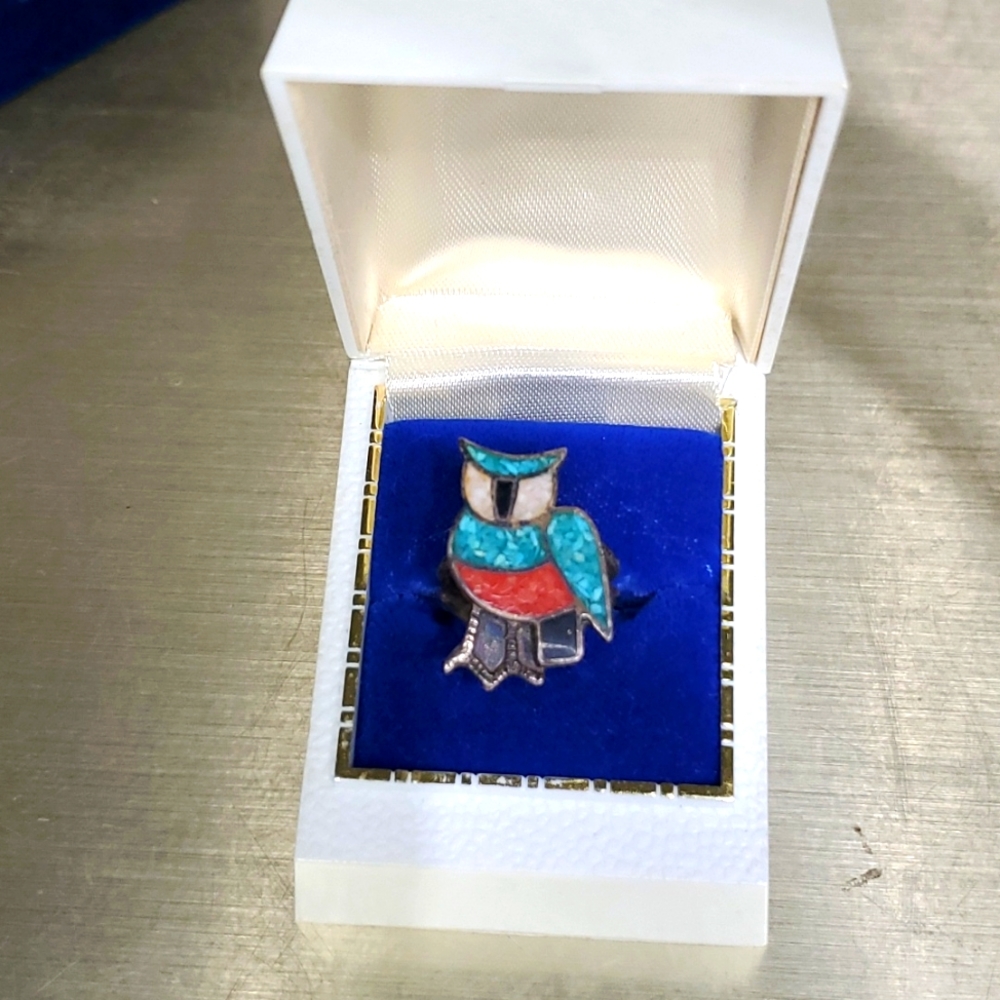 Vintage Owl Ring - image 2